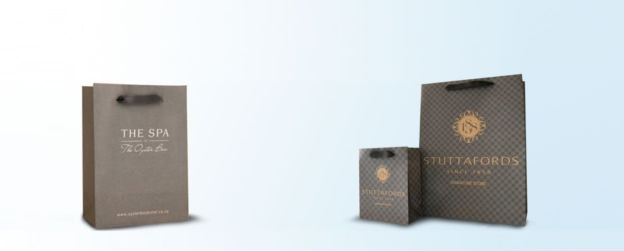 branded paper bags banner